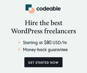 Codeable - Hire the best WordPress freelancers - starting at $80 USD/hr - Money-back guarantee